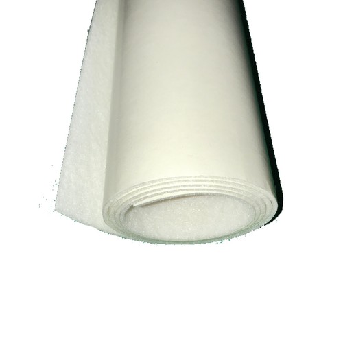 White adhesive felt - white, 6"