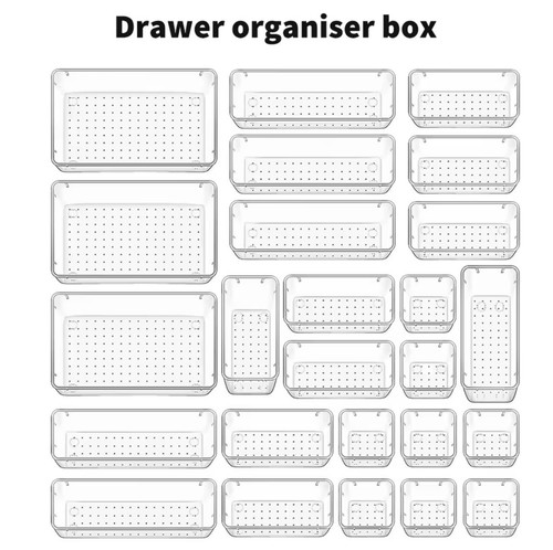 25pc drawer organizers set - drawer,